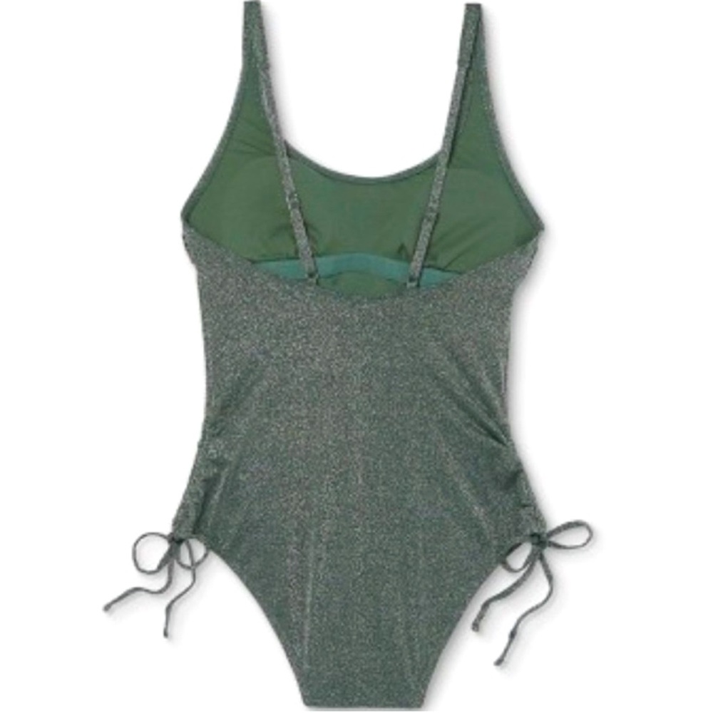 GLITTER GREEN ONE-PIECE SWIMSUIT - Picture 2 of 5